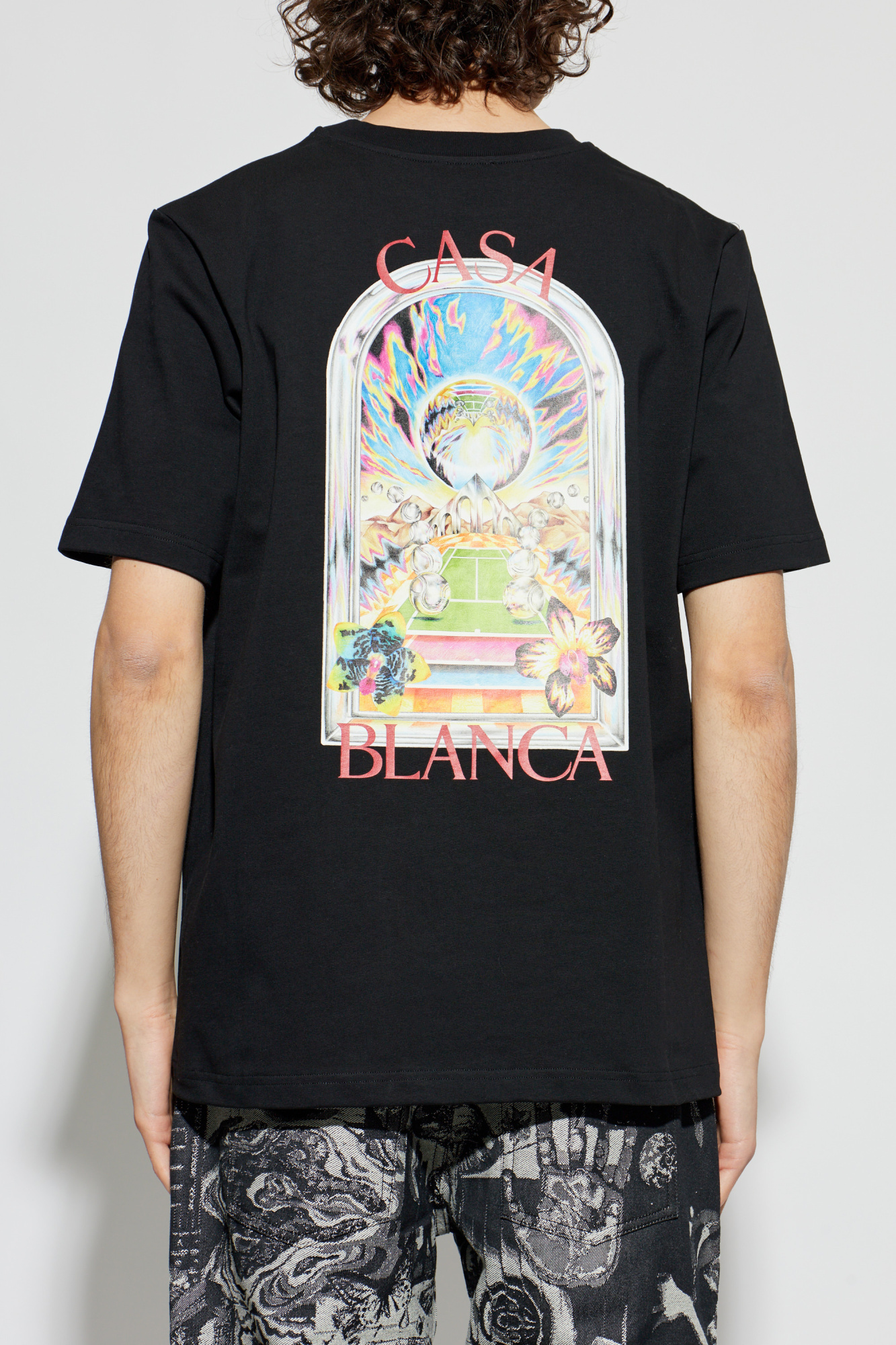 Black T-shirt with print Casablanca - Vitkac Northern Ireland